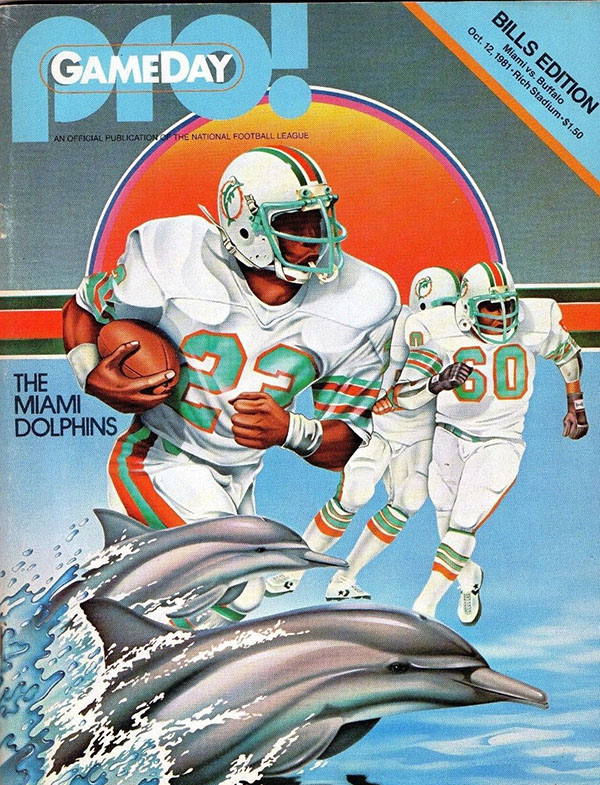 NFL Program: Buffalo Bills vs. Miami Dolphins (October 12, 1981)