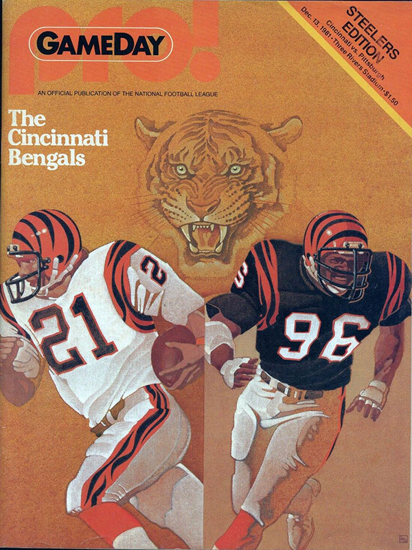 NFL Program: Pittsburgh Steelers vs. Cincinnati Bengals (December 13, 1981)