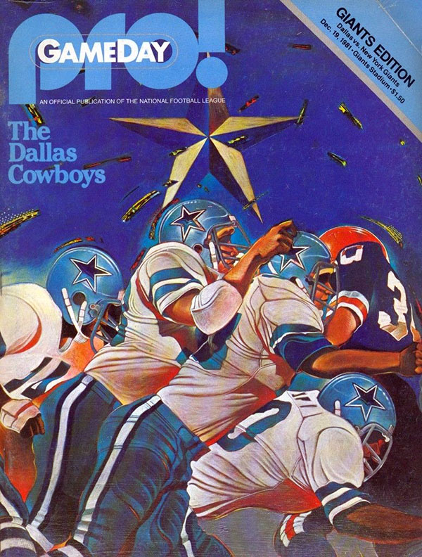 NFL Program: New York Giants vs. Dallas Cowboys (December 19, 1981)