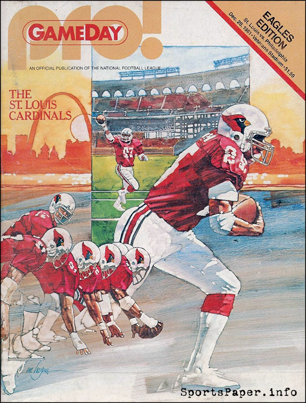 NFL Program: Philadelphia Eagles vs. St. Louis Cardinals (December 20, 1981)