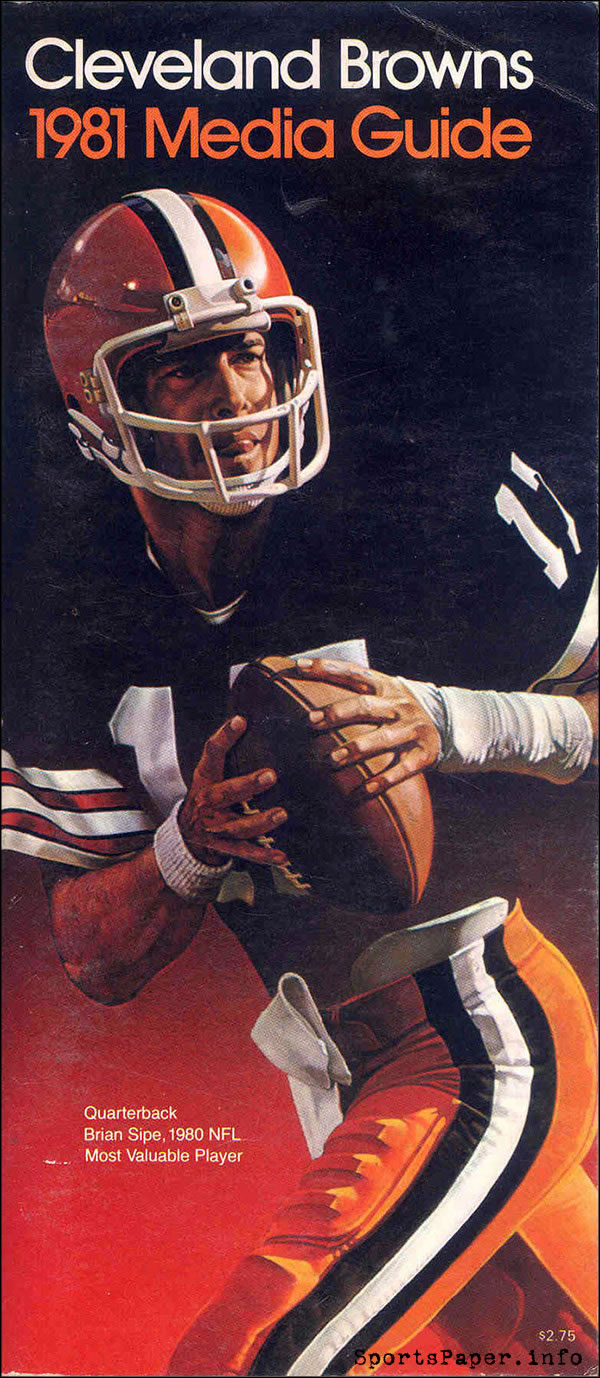 NFL Media Guide: Cleveland Browns (1981)