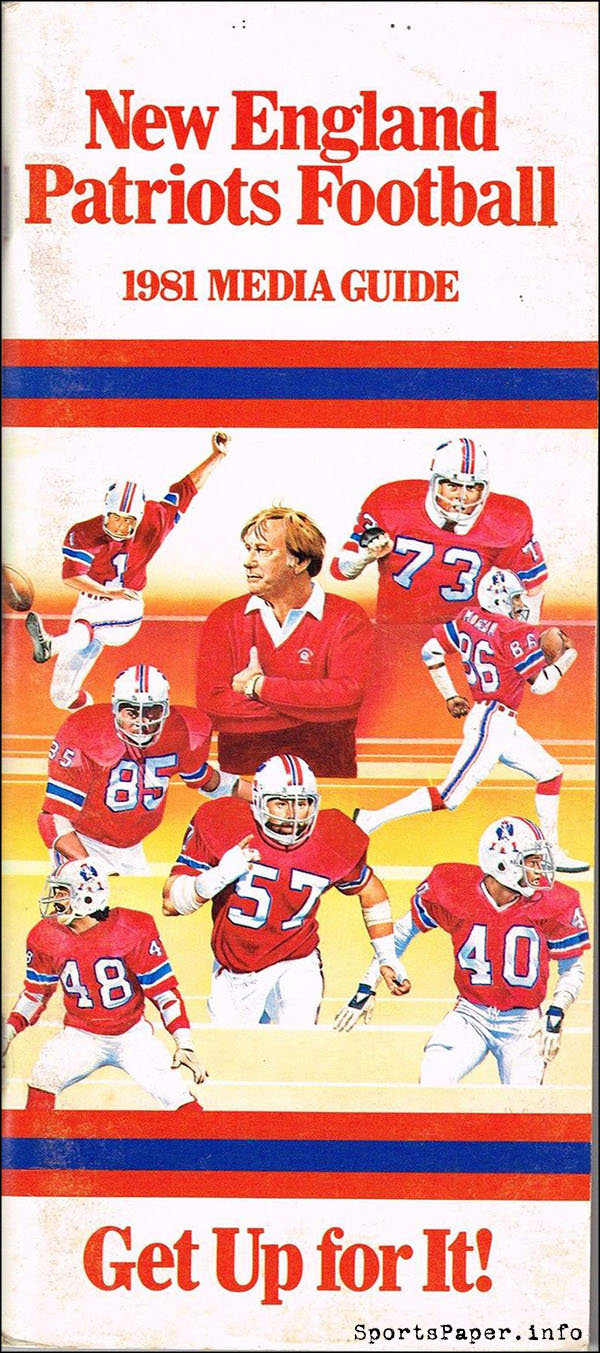 NFL Media Guide: New England Patriots (1981)