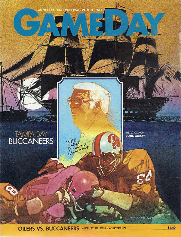 NFL Program: Houston Oilers vs. Tampa Bay Buccaneers (August 28, 1982)