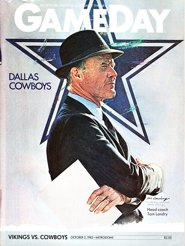 NFL Program: Minnesota Vikings vs. Dallas Cowboys (October 2, 1983)