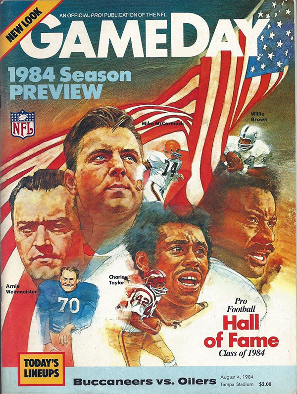 NFL Program: Tampa Bay Buccaneers vs. Houston Oilers (August 4, 1984)
