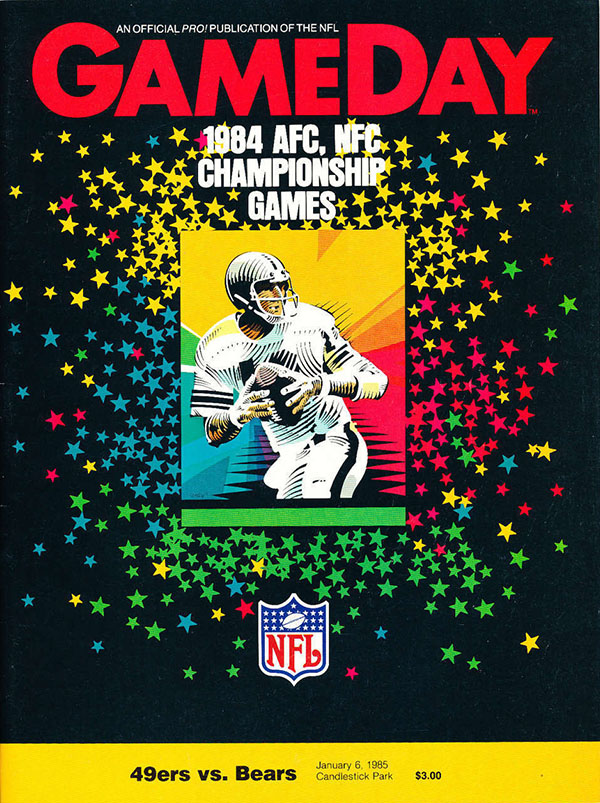 NFL Program: San Francisco 49ers vs. Chicago Bears (January 6, 1985)