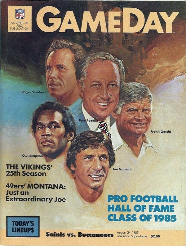 NFL Program: New Orleans Saints vs. Tampa Bay Buccaneers (August 24, 1985)