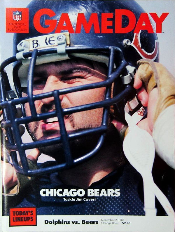 NFL Program: Miami Dolphins vs. Chicago Bears (December 2, 1985)