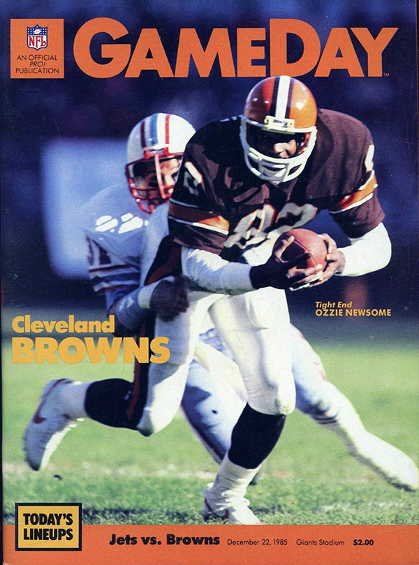 NFL Program: New York Jets vs. Cleveland Browns (December 22, 1985)