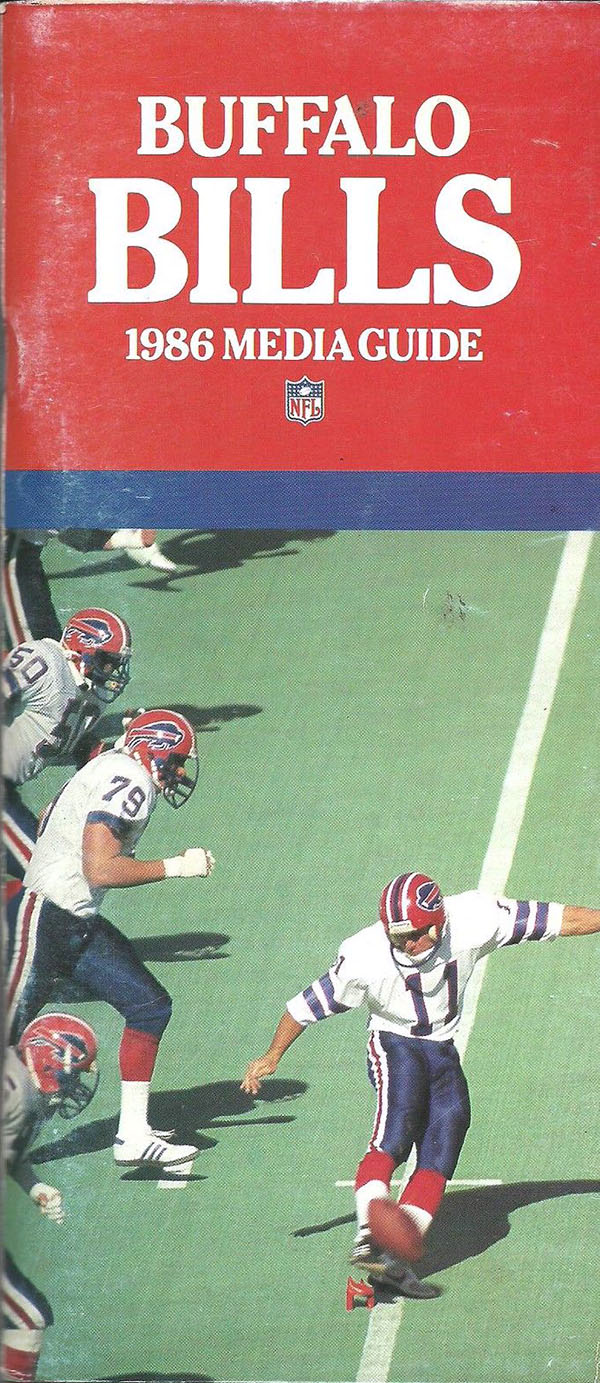 NFL Media Guide: Buffalo Bills (1986)