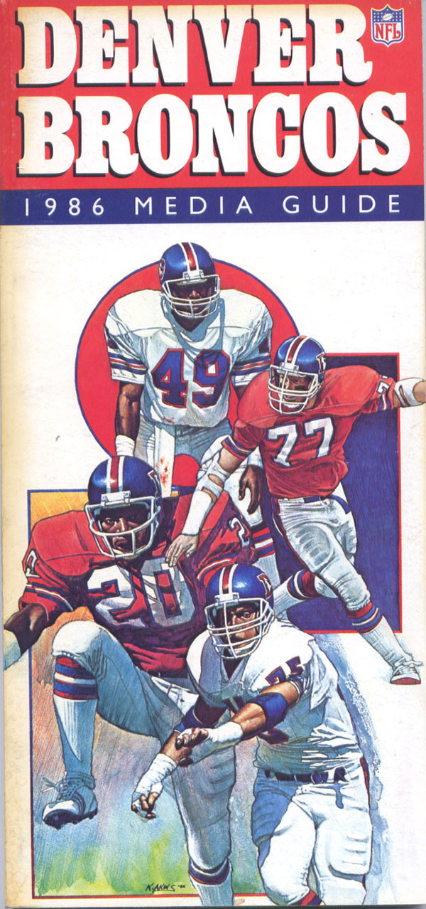 NFL Media Guide: Denver Broncos (1986)