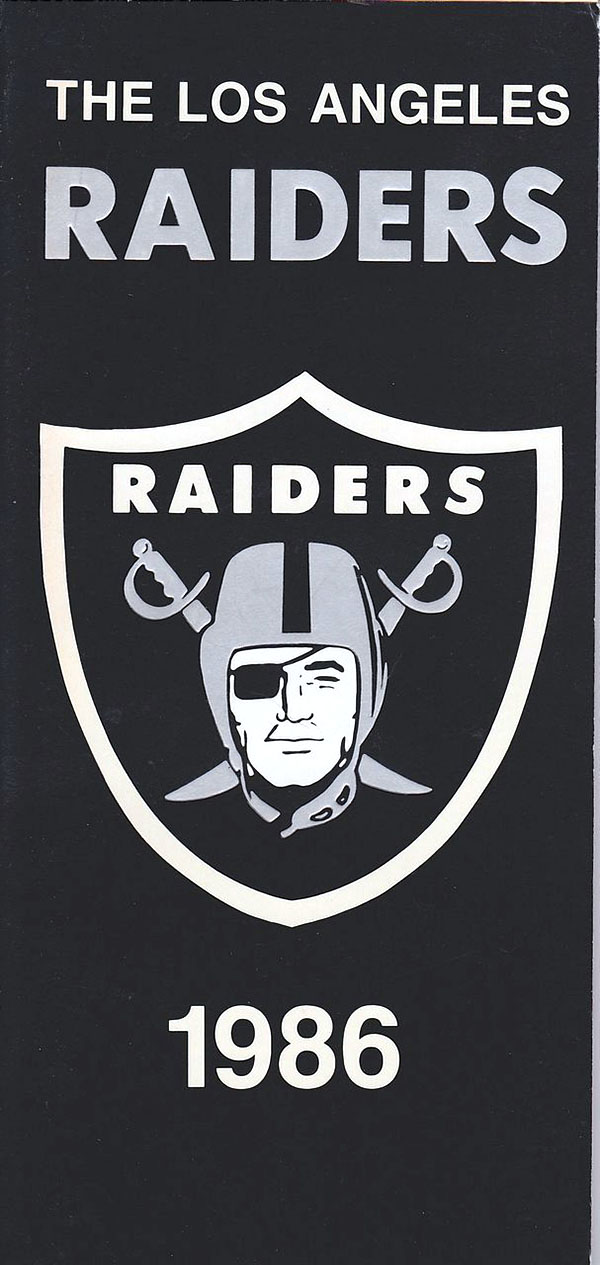 NFL Media Guide: Los Angeles Raiders (1986)