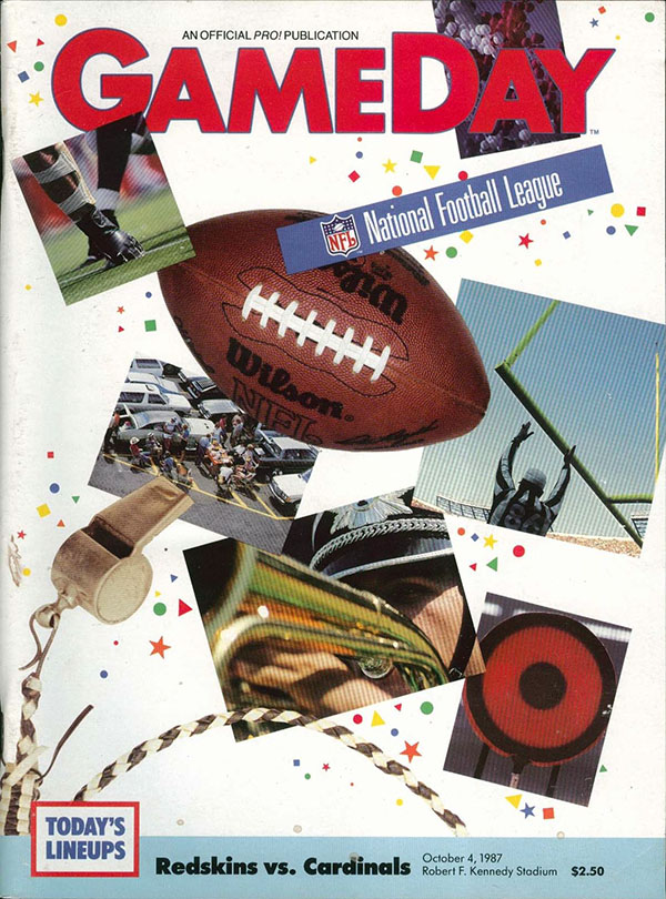 NFL Program: Washington Redskins vs. St. Louis Cardinals (October 4, 1987)