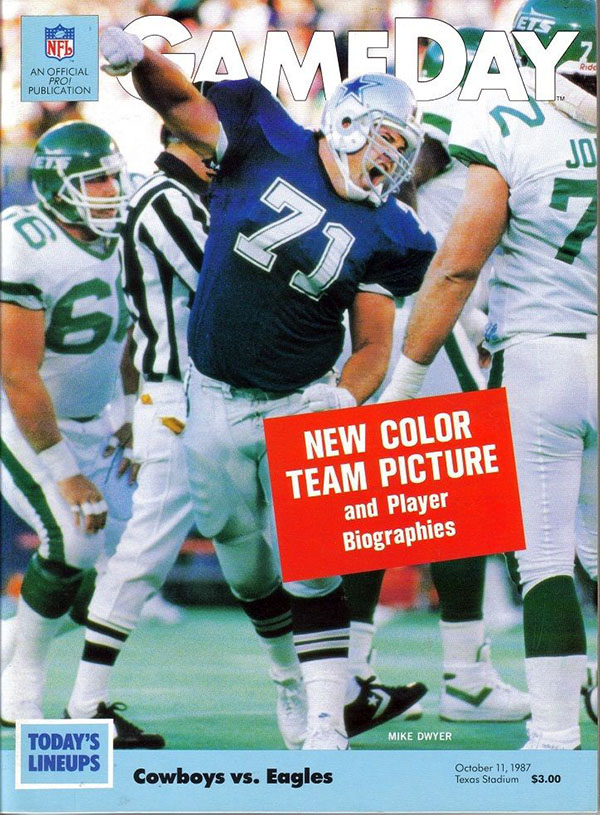 NFL Program: Dallas Cowboys vs. Philadelphia Eagles (October 11, 1987)