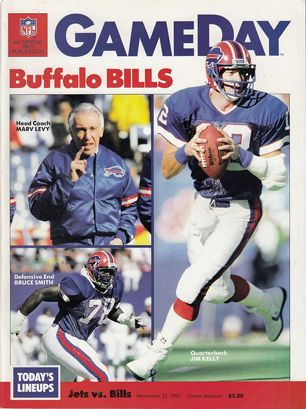 NFL Program: New York Jets vs. Buffalo Bills (November 22, 1987)