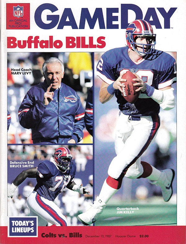 NFL Program: Indianapolis Colts vs. Buffalo Bills (December 13, 1987)