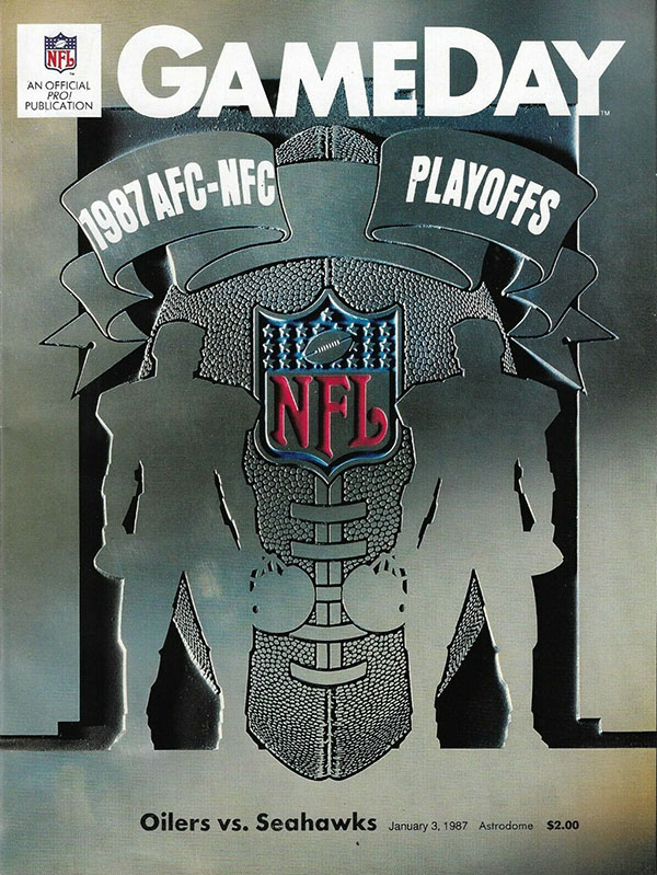 NFL Program: Houston Oilers vs. Seattle Seahawks (January 3, 1988)