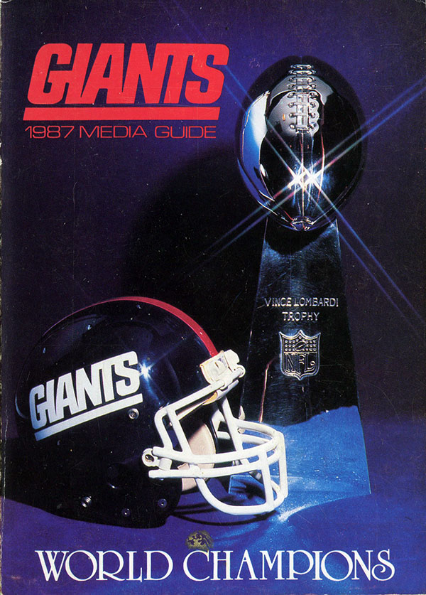 NFL Media Guide: New York Giants (1987)