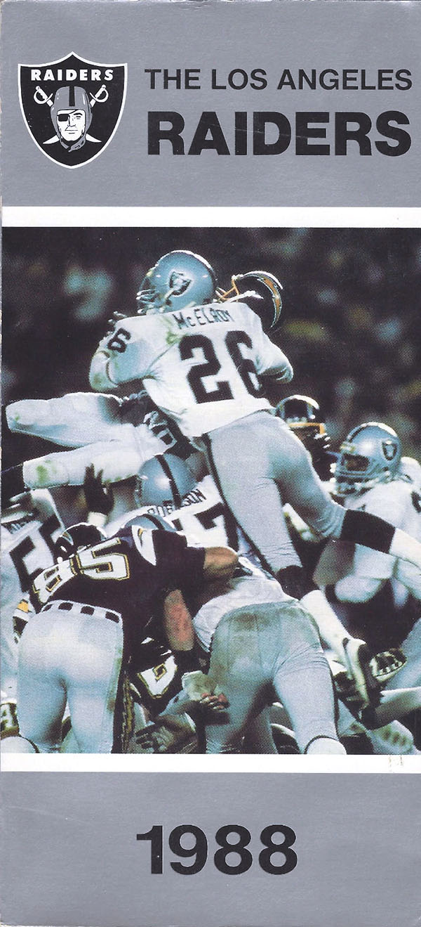 NFL Media Guide: Los Angeles Raiders (1988)