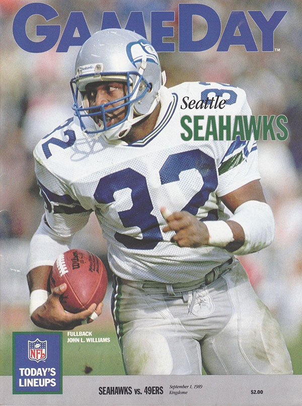 NFL Program: Seattle Seahawks vs. San Francisco 49ers (September 1, 1989)