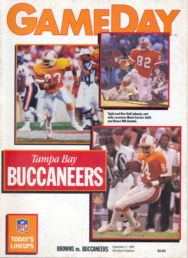 NFL Program: Cleveland Browns vs. Tampa Bay Buccaneers (September 2, 1989)