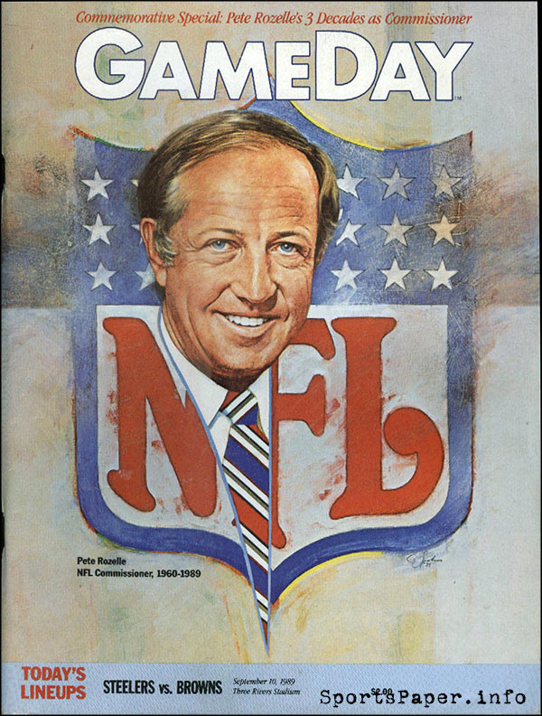 NFL Program: Pittsburgh Steelers vs. Cleveland Browns (September 10, 1989)