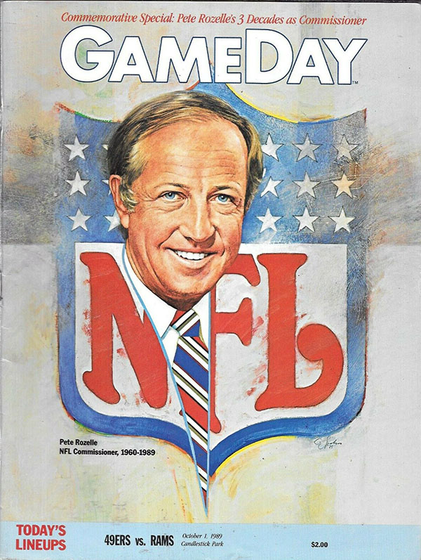 NFL Program: San Francisco 49ers vs. Los Angeles Rams (October 1, 1989)