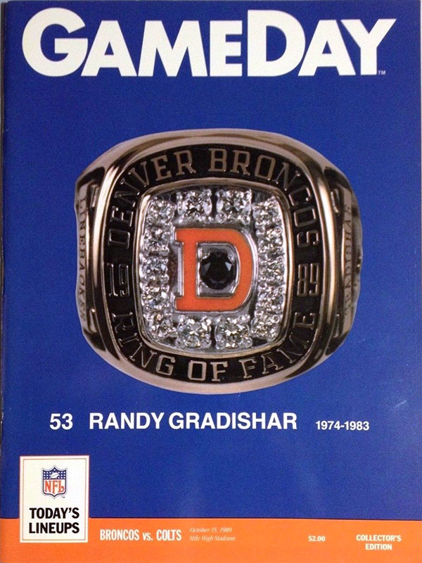 NFL Program: Denver Broncos vs. Indianapolis Colts (October 15, 1989)