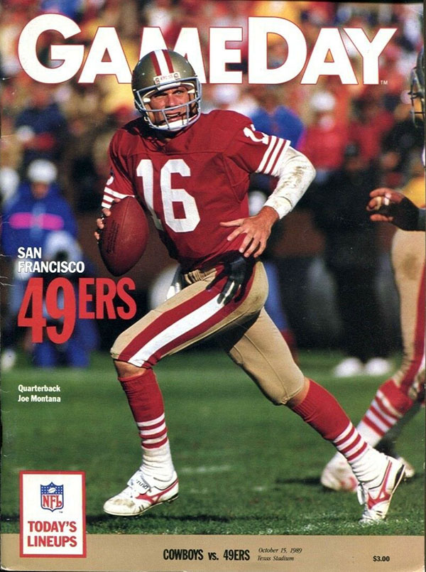 NFL Program: Dallas Cowboys vs. San Francisco 49ers (October 15, 1989)