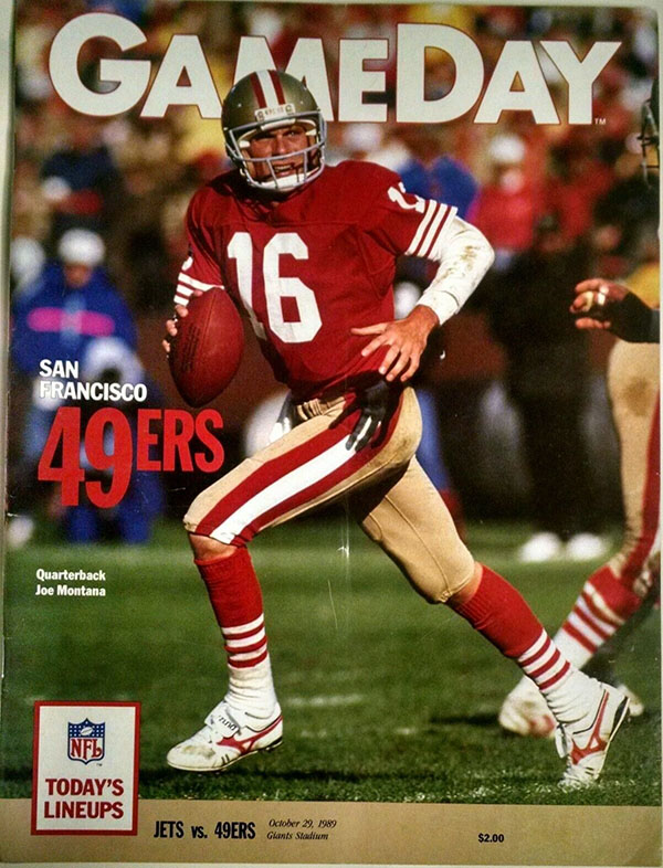 NFL Program: New York Jets vs. San Francisco 49ers (October 29, 1989)