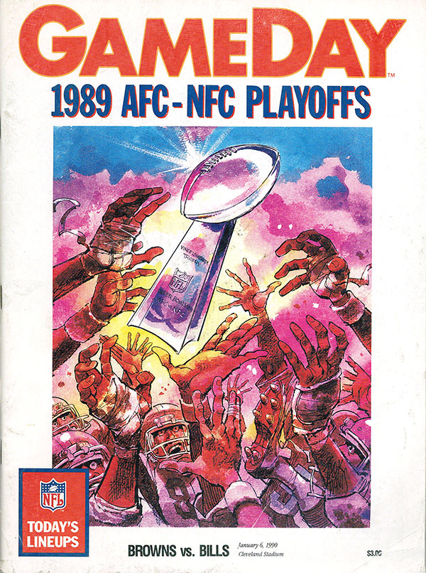 NFL Program: Cleveland Browns vs. Buffalo Bills (January 6, 1990)