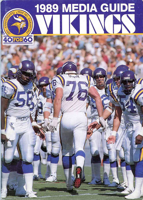 NFL Media Guide: Minnesota Vikings (1989) | SportsPaper.info