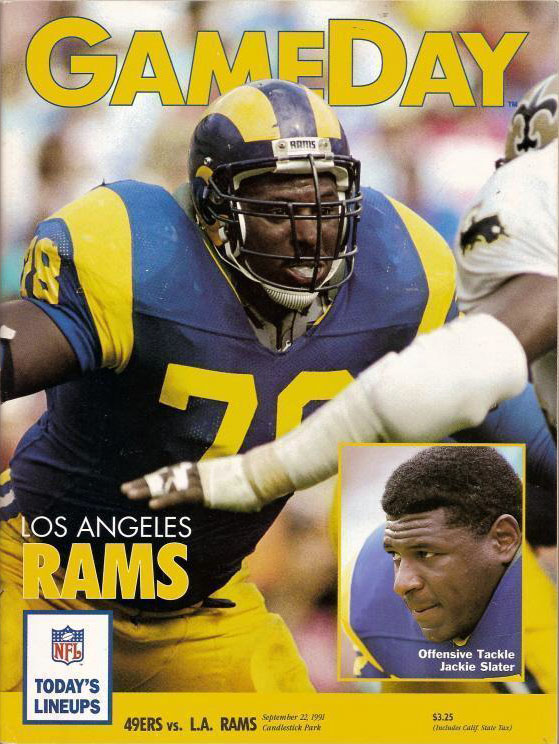 NFL Program: San Francisco 49ers vs. Los Angeles Rams (September 22, 1991)