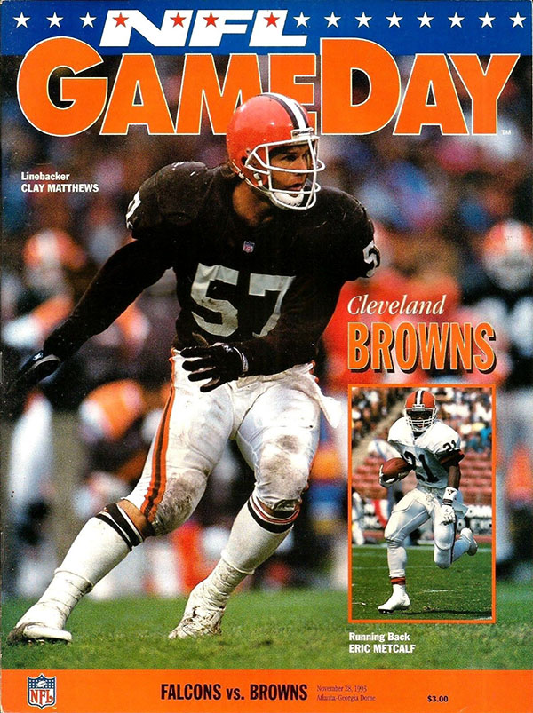 NFL Program: Atlanta Falcons vs. Cleveland Browns (November 28, 1993)