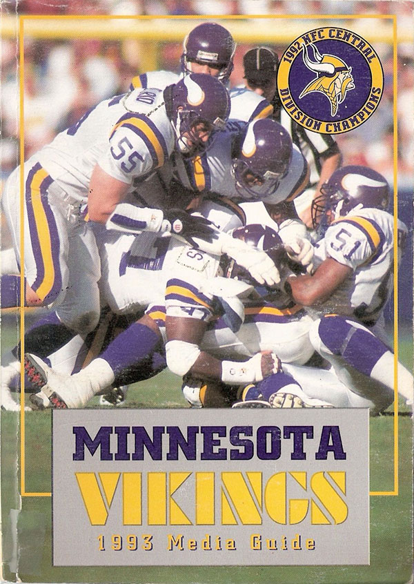 NFL Media Guide: Minnesota Vikings (1993)