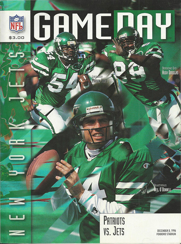 NFL Program: New England Patriots vs. New York Jets (December 8, 1996)
