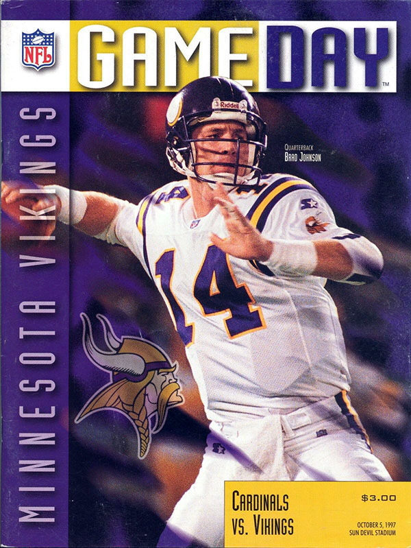 NFL Program: Arizona Cardinals vs. Minnesota Vikings (October 5, 1997)