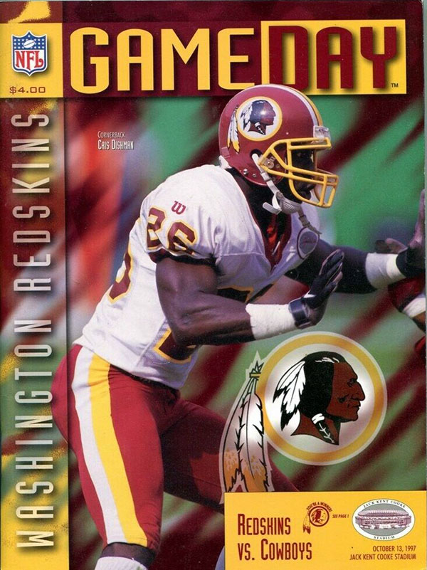 NFL Program: Washington Redskins vs. Dallas Cowboys (October 13, 1997)