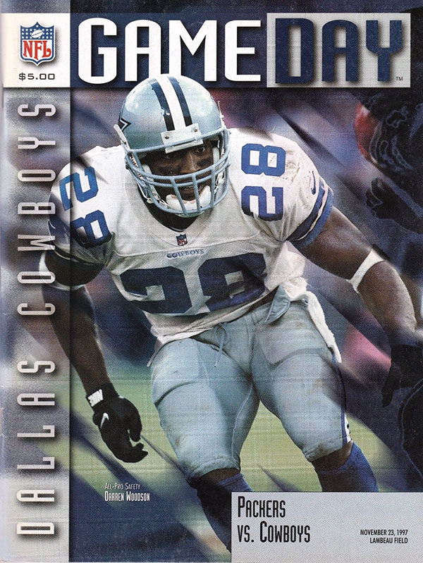 NFL Program: Green Bay Packers vs. Dallas Cowboys (November 23, 1997)