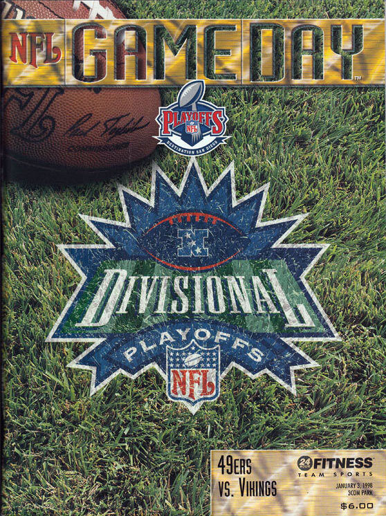 NFL Program: San Francisco 49ers vs. Minnesota Vikings (January 3, 1998)