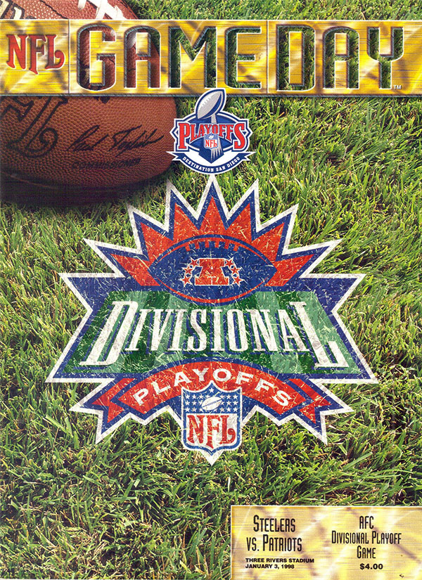 NFL Program: Pittsburgh Steelers vs. New England Patriots (January 3, 1998)