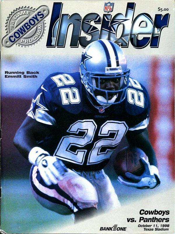 : Dallas Cowboys vs Carolina Panthers Gameday Program