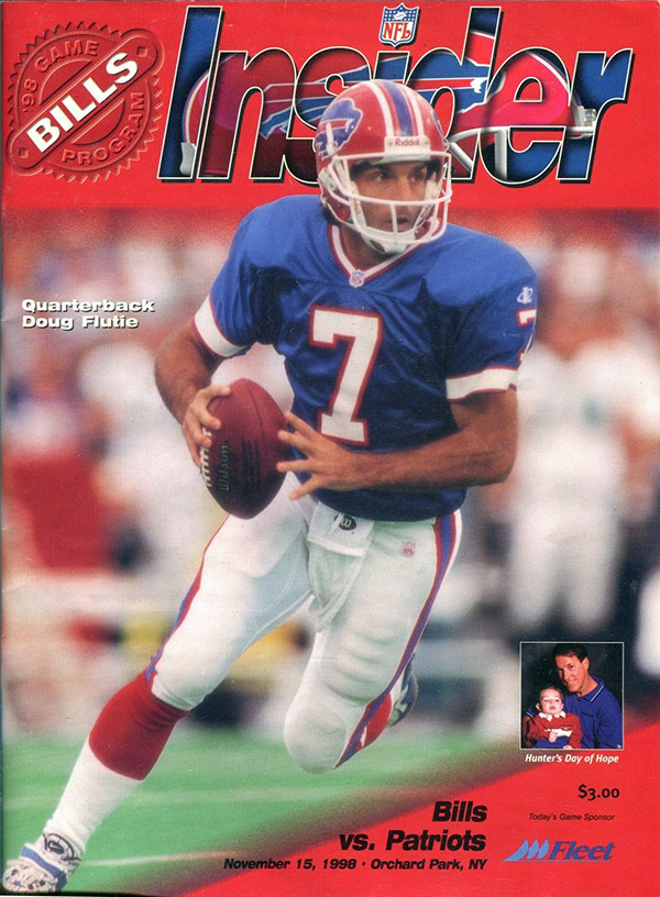 NFL Program: Buffalo Bills vs. New England Patriots (November 15, 1998)