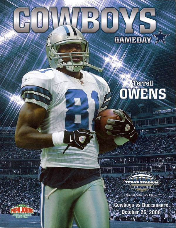 NFL Program: Dallas Cowboys vs. Tampa Bay Buccaneers (October 26, 2008)