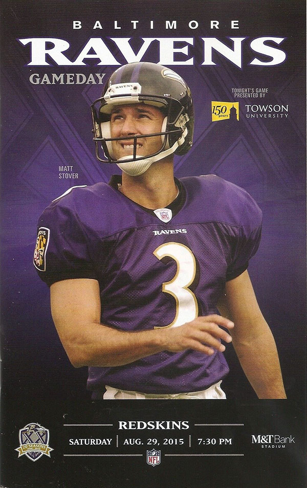 NFL Program: Baltimore Ravens vs. Washington Redskins (August 29, 2015)