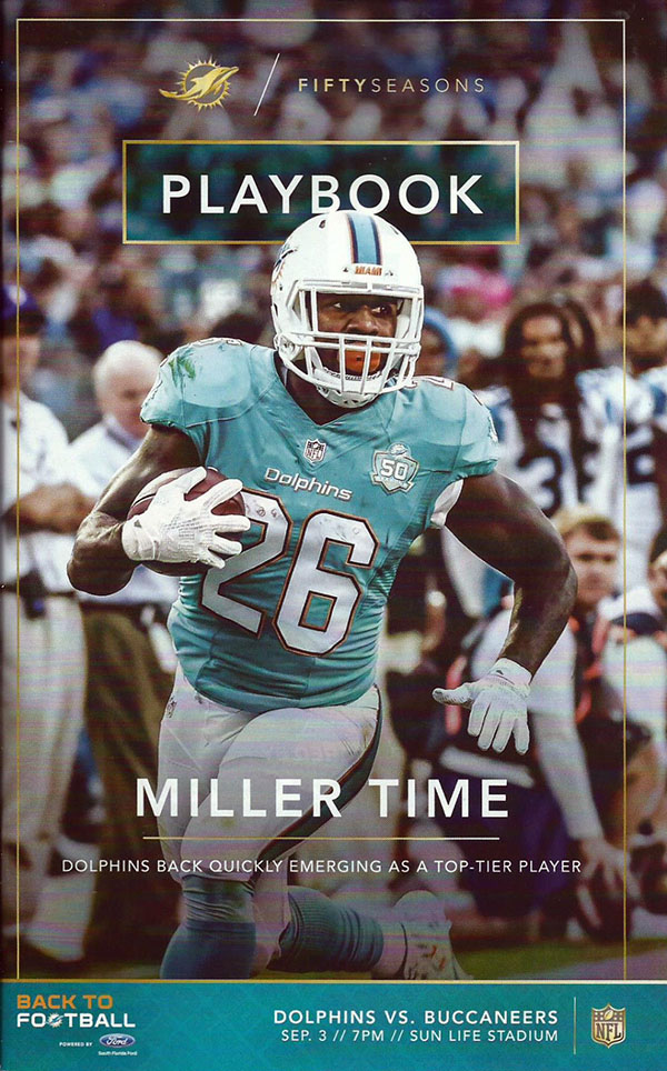 NFL Program: Miami Dolphins vs. Tampa Bay Buccaneers (September 3, 2015)