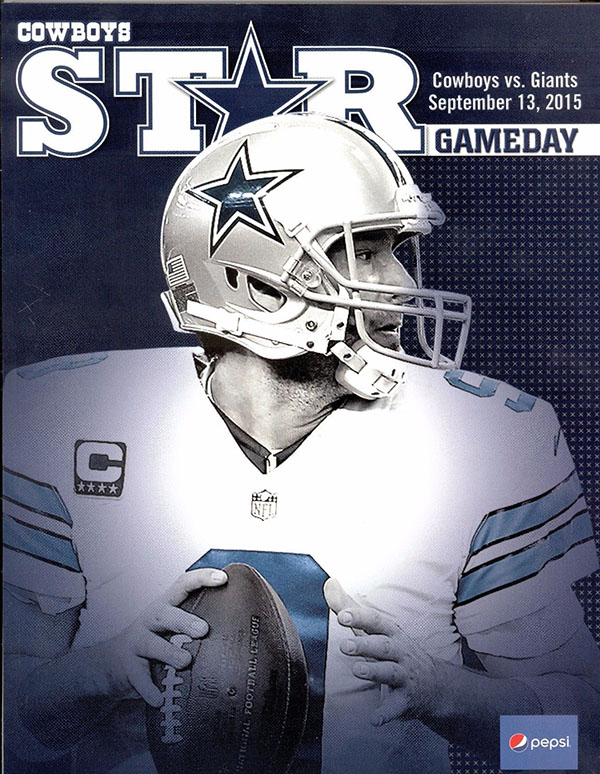 NFL Program: Dallas Cowboys vs. New York Giants (September 13, 2015)