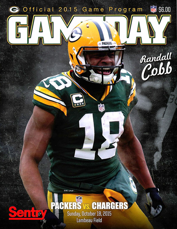 NFL Program: Green Bay Packers vs. San Diego Chargers (October 18, 2015)