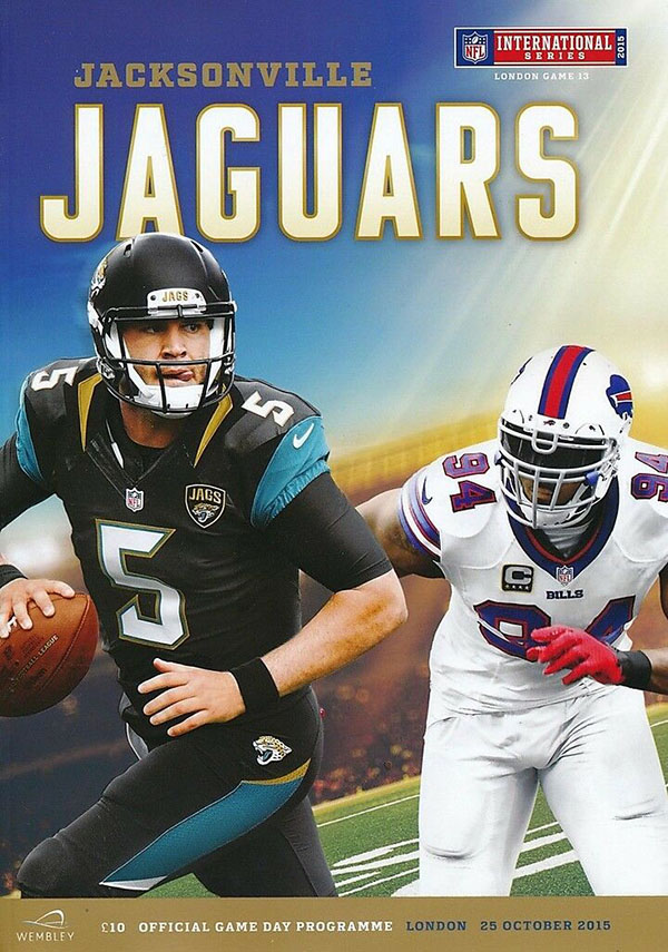 NFL Program: Jacksonville Jaguars vs. Buffalo Bills (November 9, 2015)