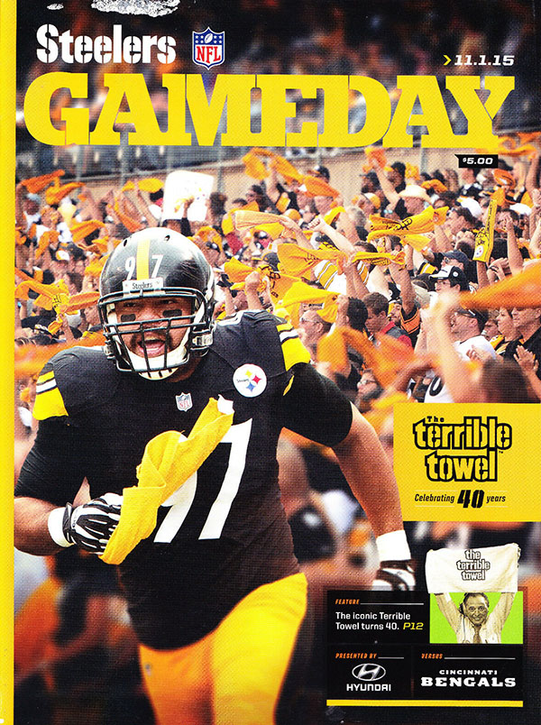 NFL Program: Pittsburgh Steelers vs. Cincinnati Bengals (November 1, 2015)